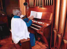 Malcolm at the organ